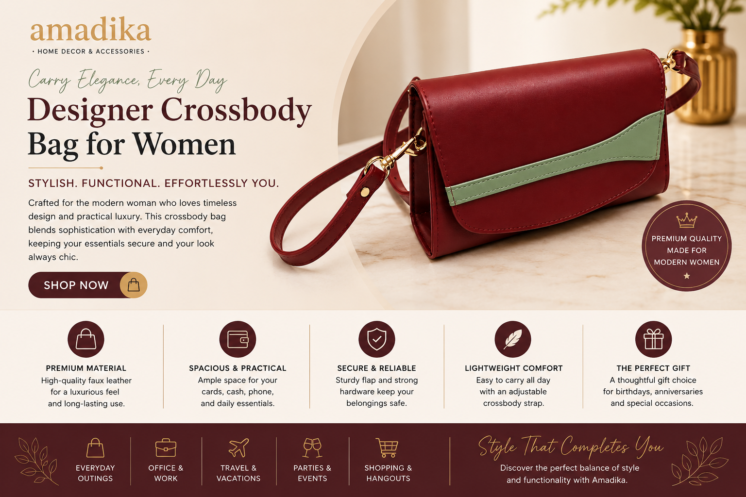Best Ladies Wallet Collection Online in India | Stylish Leather Wallets by Amadika