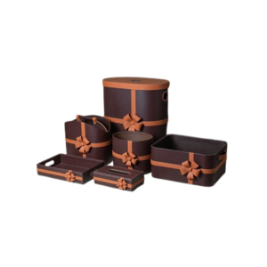 Flower Design - Laundry Basket Set