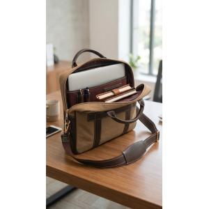 Dual-Tone Laptop Office Bag