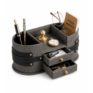 Desk Organizer with Drawer & Multi-Compartments