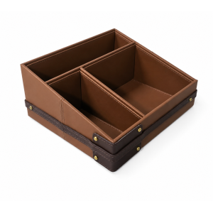 Suitcase design- Leather Table Organizer 