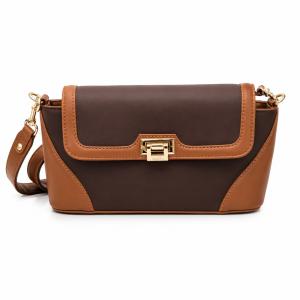 Elegant Dual Tone Leather Ladies Sling Bag