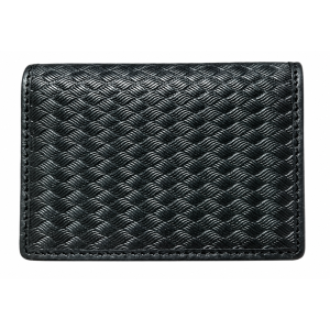 Woven Leather Card Holder