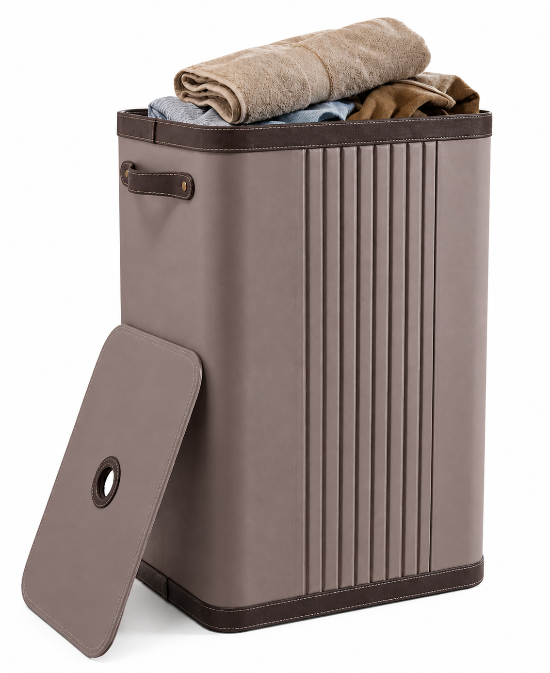 Floating Design – Taupe Beige Laundry Basket