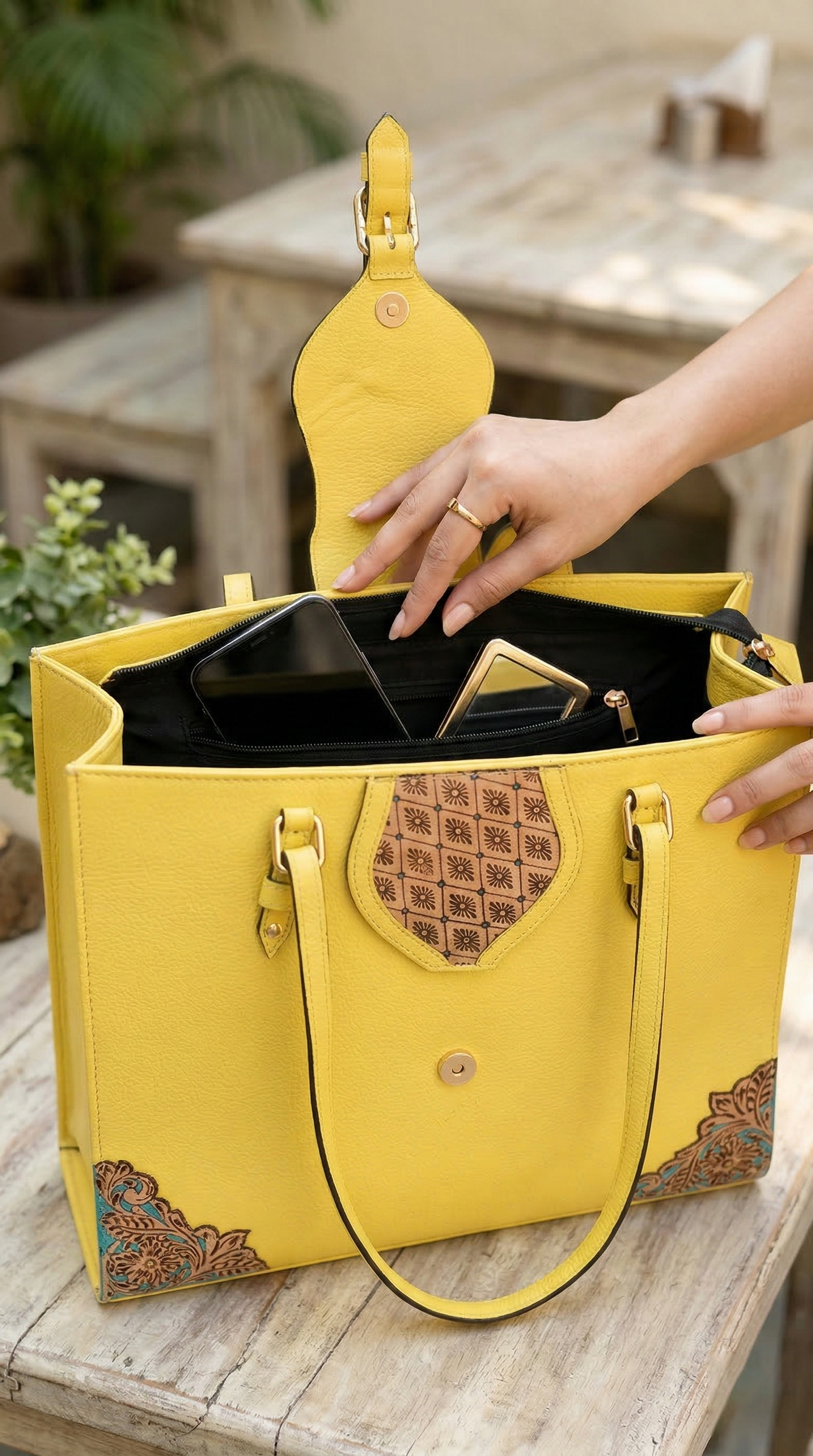 Ladies Premium Leather Hand Bag