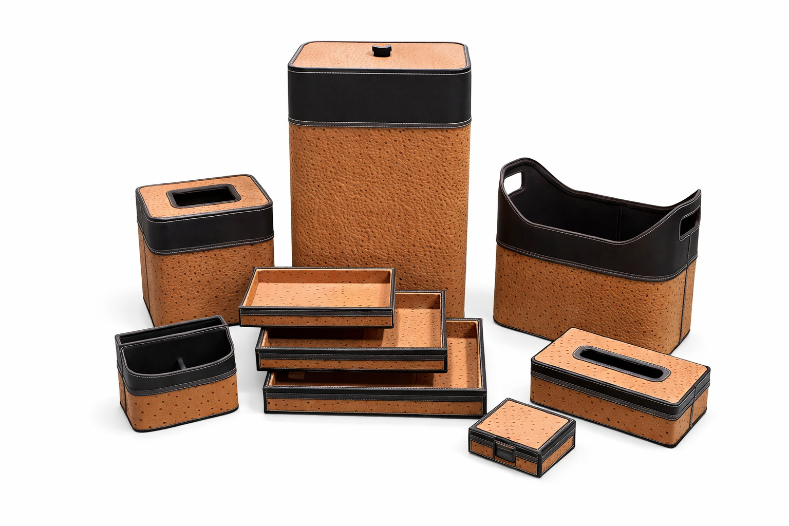 Ostrich Design - laundry Basket Set