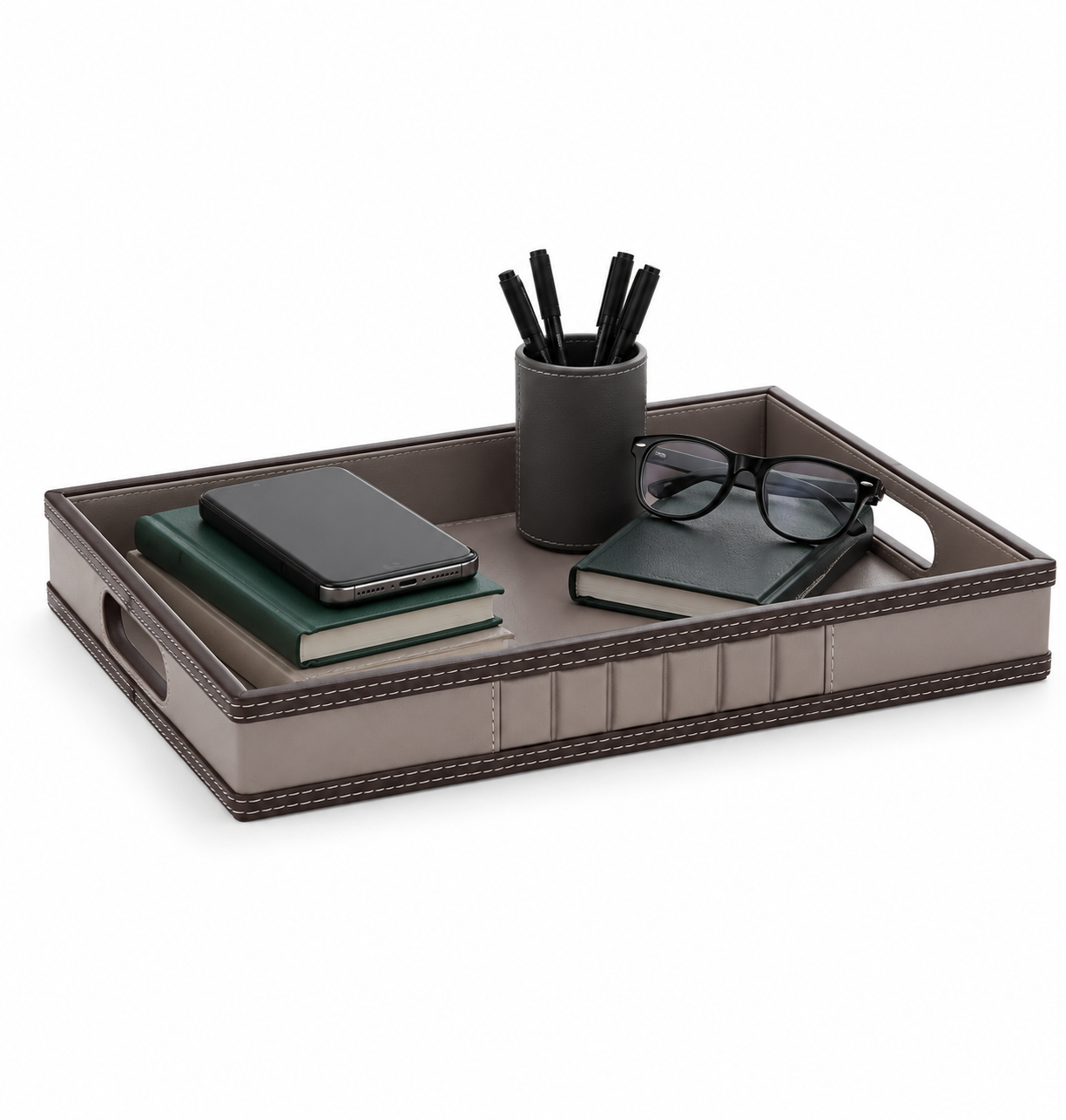Floating Small Leather Tray 