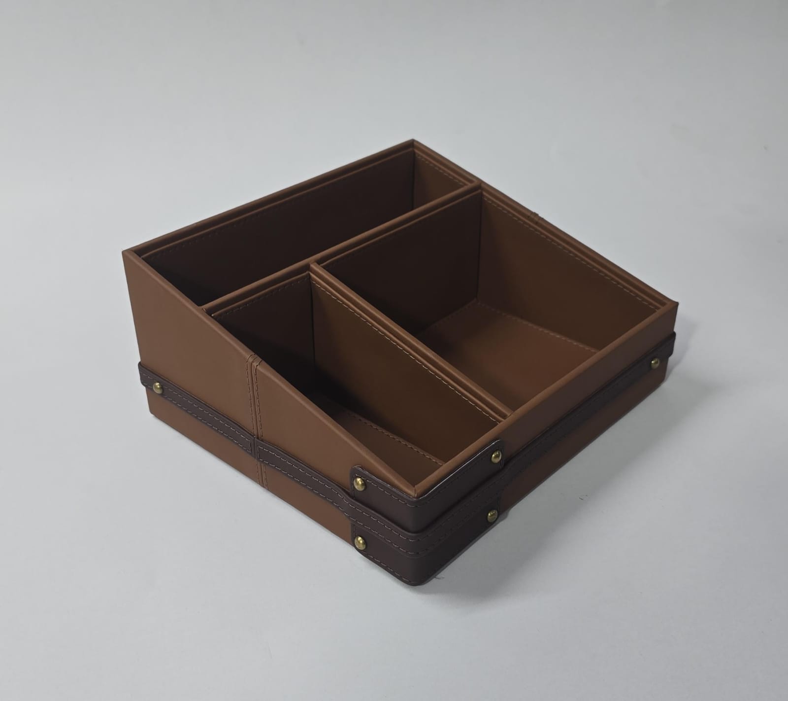 Suitcase design- Leather Table Organizer 