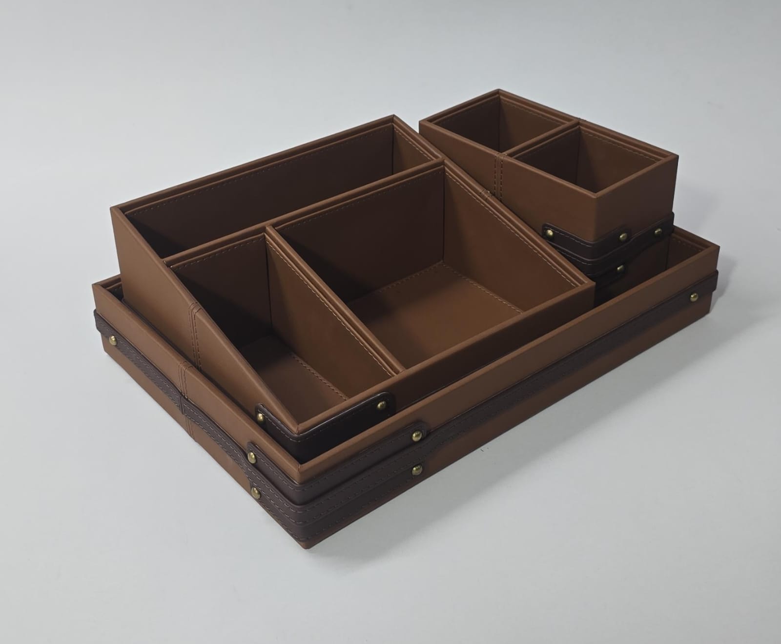 Premium Leather :Suitcase Design - Office Set 