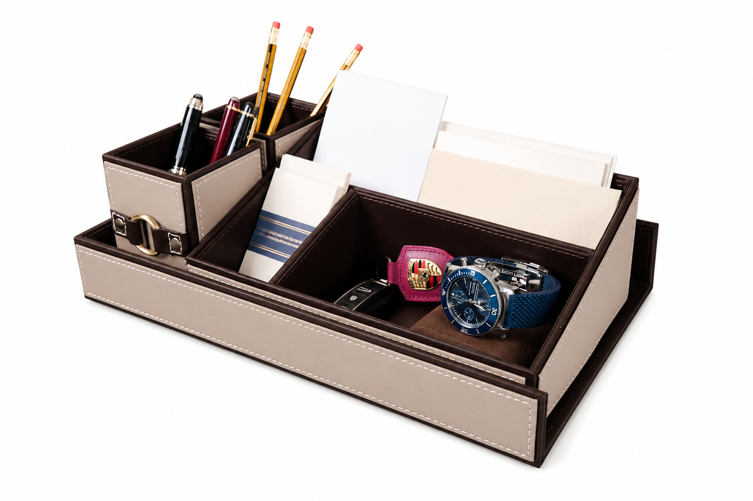 Premium Leather :Suitcase Design - Office Set 