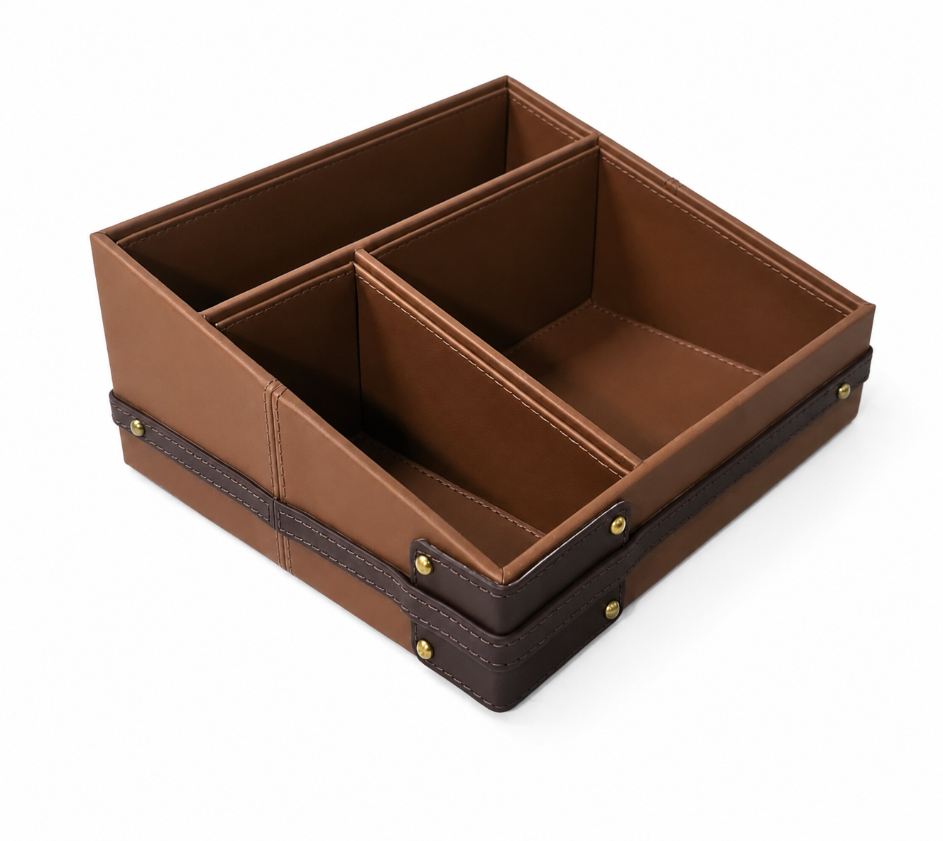 Suitcase design- Leather Table Organizer 