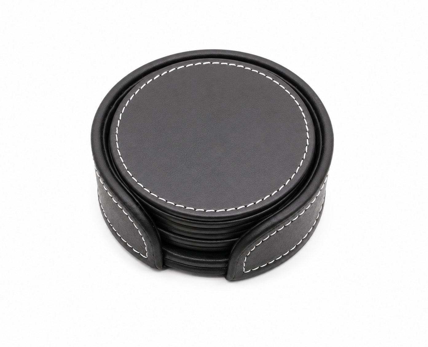 Round Coaster set Gray & Black 